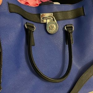 Michael Kors large Blue and black bag